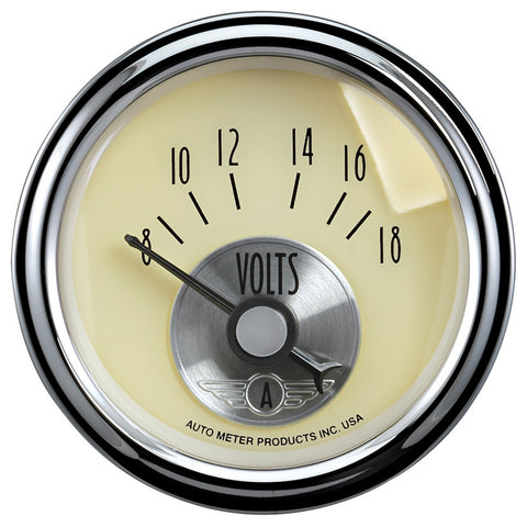 2-1/16" VOLTMETER 8-18V PRESTIGE ANTIQUE IVORY