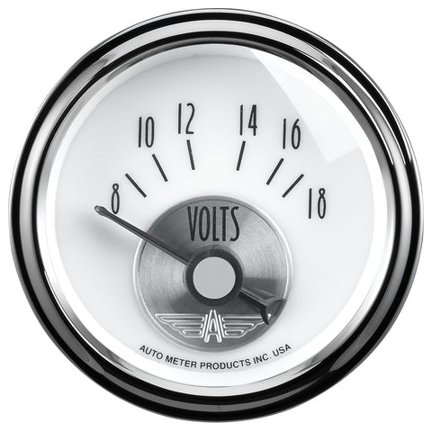 2-1/16" VOLTMETER 8-18V PRESTIGE PEARL