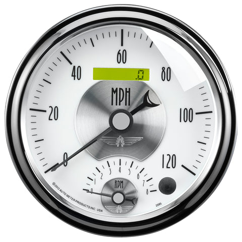 5" TACHOMETER/SPEEDOMETER COMBO 8K RPM/120 MPH PRESTIGE PEARL