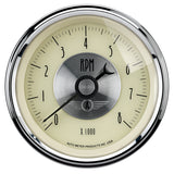 3-3/8" IN-DASH TACHOMETER 0-8000 RPM PRESTIGE ANTIQUE IVORY