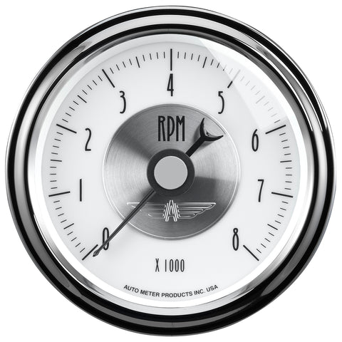 3-3/8" IN-DASH TACHOMETER 0-8000 RPM PRESTIGE PEARL