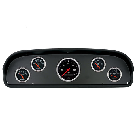 5 GAUGE DIRECT-FIT DASH KIT FORD F100 57-60 DESIGNER BLACK