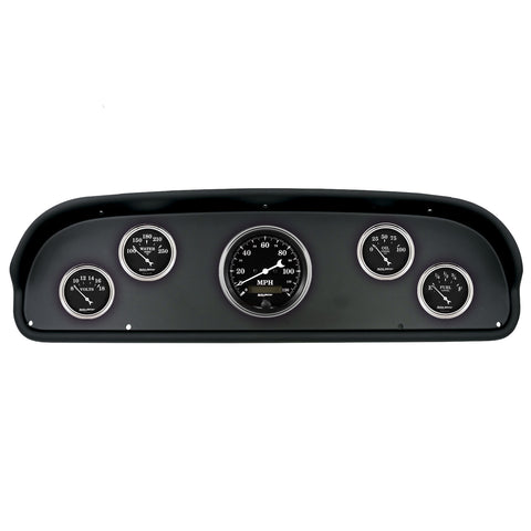 5 GAUGE DIRECT-FIT DASH KIT FORD F100 57-60 OLD TYME BLACK
