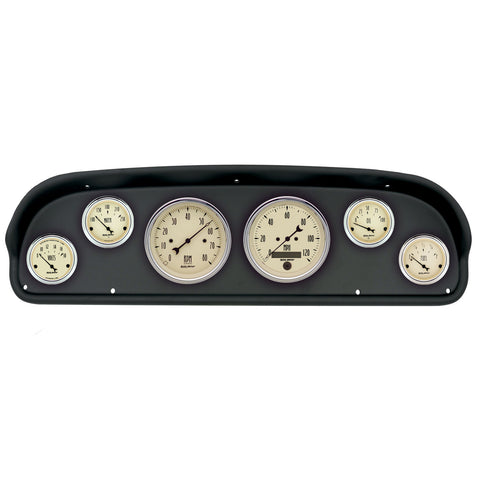6 GAUGE DIRECT-FIT DASH KIT FORD F100 57-60 ANTIQUE BEIGE