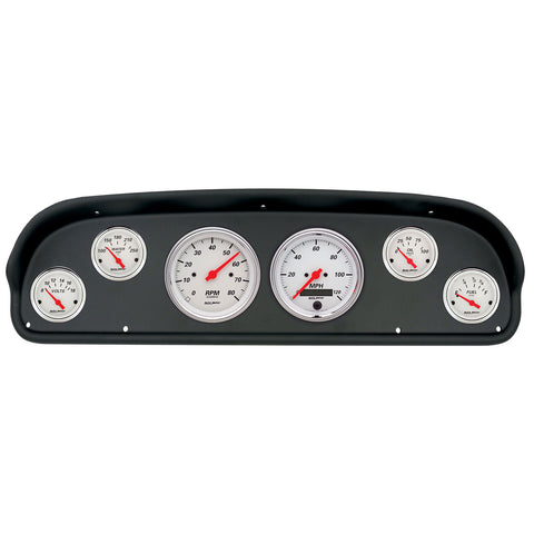 6 GAUGE DIRECT-FIT DASH KIT FORD F100 57-60 ARCTIC WHITE