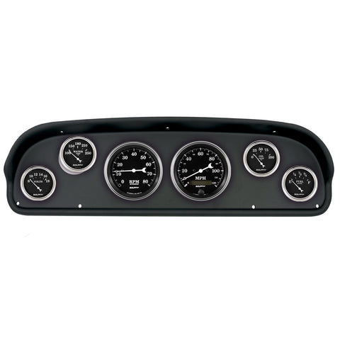 6 GAUGE DIRECT-FIT DASH KIT FORD F100 57-60 OLD TYME BLACK