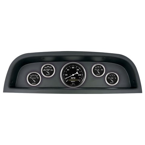 5 GAUGE DIRECT-FIT DASH KIT CHEVROLET TRUCK 60-63 OLD TYME BLACK