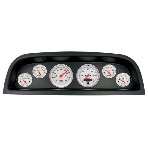 6 GAUGE DIRECT-FIT DASH KIT CHEVROLET TRUCK 60-63 ARCTIC WHITE