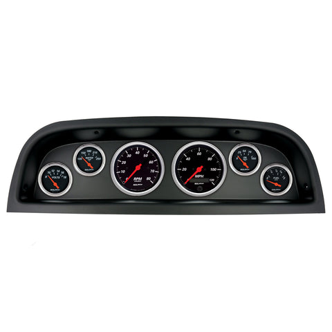 6 GAUGE DIRECT-FIT DASH KIT CHEVROLET TRUCK 60-63 DESIGNER BLACK