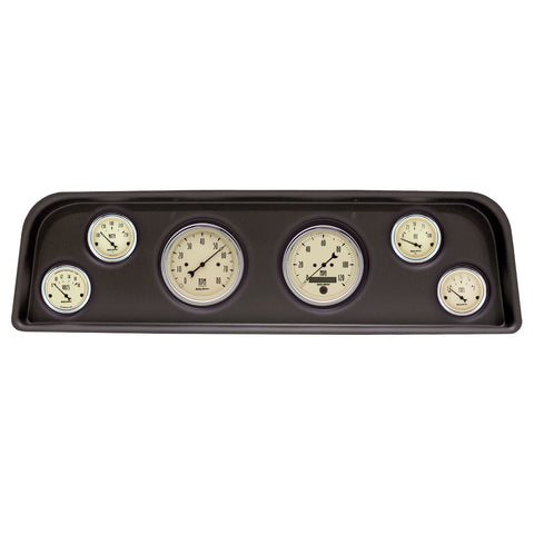 6 GAUGE DIRECT-FIT DASH KIT GMC TRUCK 60-66 ANTIQUE BEIGE