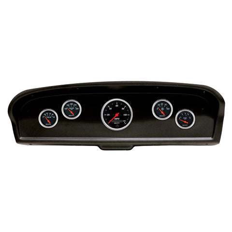 5 GAUGE DIRECT-FIT DASH KIT FORD TRUCK 61-66 DESIGNER BLACK