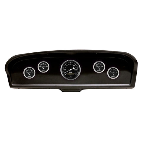 5 GAUGE DIRECT-FIT DASH KIT FORD TRUCK 61-66 OLD TYME BLACK