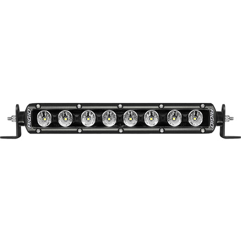 RIGID Radiance Plus SR-Series Single Row LED Light Bar With 8 Backlight Options: Red Green Blue Light Blue Purple Amber White Or Rotating 10 Inch Length