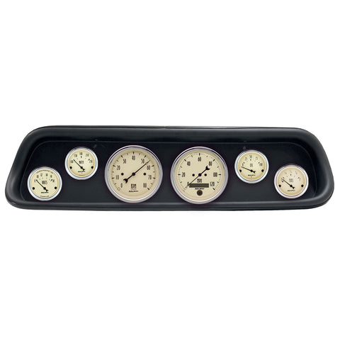 6 GAUGE DIRECT-FIT DASH KIT FORD MUSTANG 64-65 ANTIQUE BEIGE