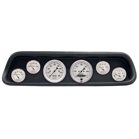 6 GAUGE DIRECT-FIT DASH KIT FORD MUSTANG 64-65 OLD TYME WHITE