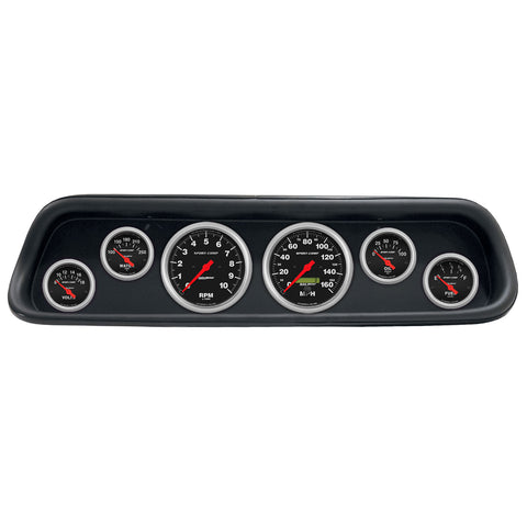 6 GAUGE DIRECT-FIT DASH KIT FORD MUSTANG 64-65 SPORT-COMP