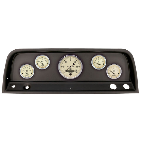5 GAUGE DIRECT-FIT DASH KIT CHEVROLET TRUCK 64-66 ANTIQUE BEIGE