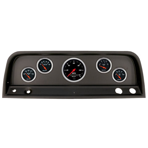 5 GAUGE DIRECT-FIT DASH KIT CHEVROLET TRUCK 64-66 DESIGNER BLACK