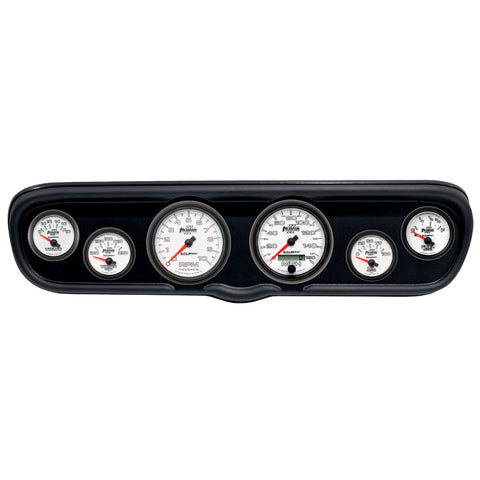 6 GAUGE DIRECT-FIT DASH KIT FORD MUSTANG 66 OLD TYME WHITE