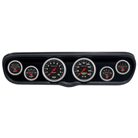 6 GAUGE DIRECT-FIT DASH KIT FORD MUSTANG 66 PHANTOM