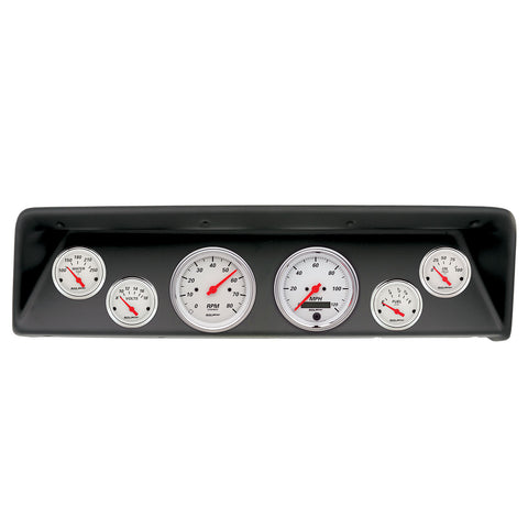 6 GAUGE DIRECT-FIT DASH KIT CHEVROLET NOVA 66-67 ARCTIC WHITE