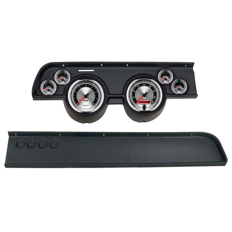 GAUGE KIT 6 PC (5" X2 2 1/16" X4) MERC COUGAR NO AC 67-68 AMERICAN MUSCLE