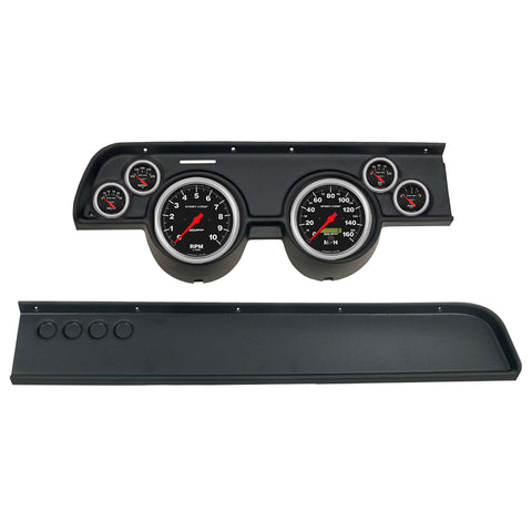 GAUGE KIT 6 PC (5" X2 2 1/16" X4) MERC COUGAR NO AC 67-68 SPORT-COMP