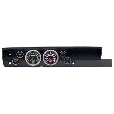 6 GAUGE DIRECT-FIT DASH KIT PLYMOUTH CUDA 67-69 SPORT-COMP II
