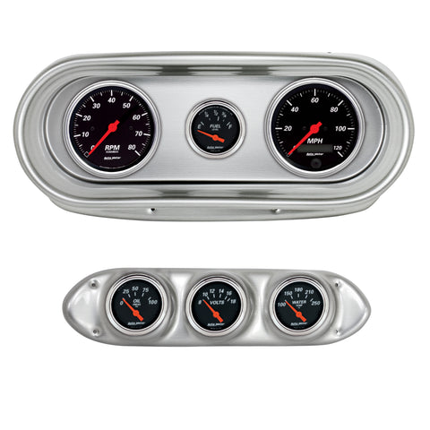6 GAUGE DIRECT-FIT DASH KIT NOVA 62-65 DESIGNER BLACK