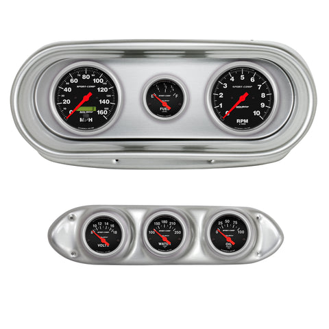6 GAUGE DIRECT-FIT DASH KIT NOVA 62-65 SPORT-COMP