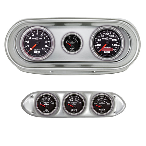 6 GAUGE DIRECT-FIT DASH KIT NOVA 62-65 SPORT-COMP II