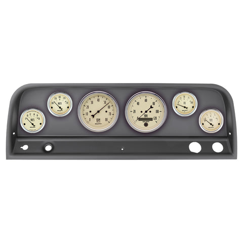 6 GAUGE DIRECT-FIT DASH KIT CHEVY TRUCK 64-66 ANTIQUE BEIGE