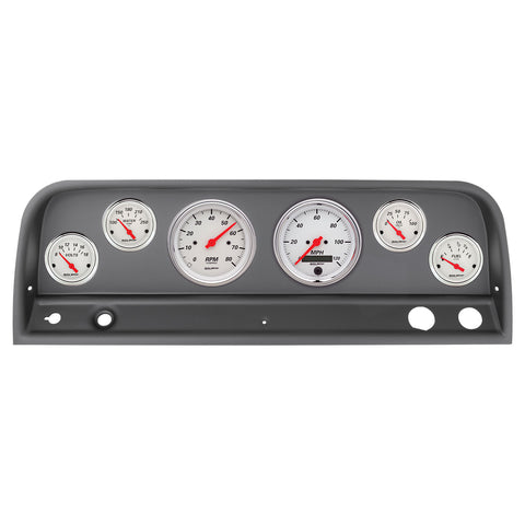 6 GAUGE DIRECT-FIT DASH KIT CHEVY TRUCK 64-66 ARCTIC WHITE