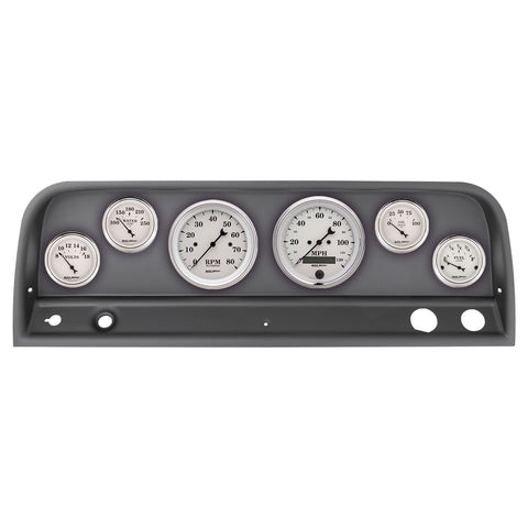 6 GAUGE DIRECT-FIT DASH KIT CHEVY TRUCK 64-66 OLD-TYME WHITE