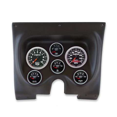 6 GAUGE DIRECT-FIT DASH KIT CAMARO/FIREBIRD 67-68 SPORT-COMP II