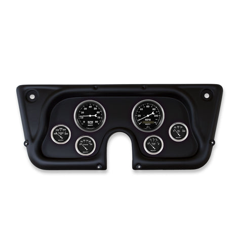 6 GAUGE DIRECT-FIT DASH KIT CHEVY TRUCK C / K / K5 / SUBURBN 67-72 OLD TYME BLACK