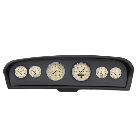 6 GAUGE DIRECT-FIT DASH KIT FORD TRUCK 61-66 ANTIQUE BEIGE