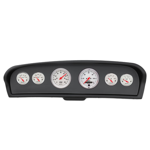 6 GAUGE DIRECT-FIT DASH KIT FORD TRUCK 61-66 ARCTIC WHITE
