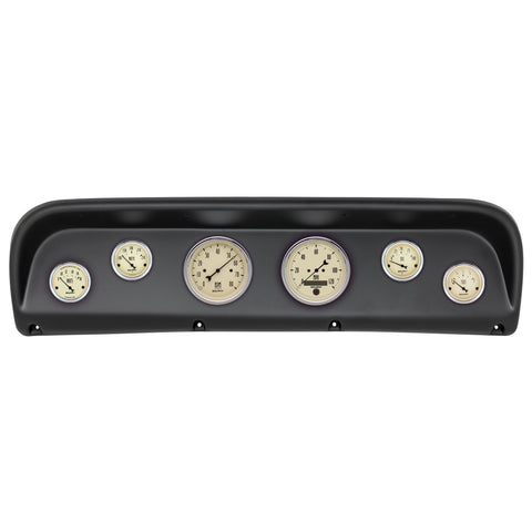 6 GAUGE DIRECT-FIT DASH KIT FORD TRUCK 67-72 ANTIQUE BEIGE