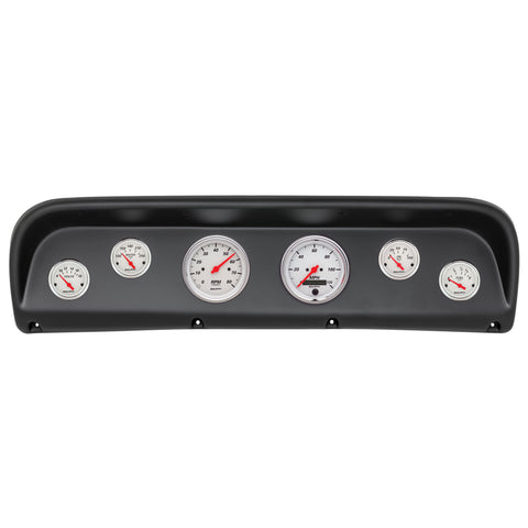 6 GAUGE DIRECT-FIT DASH KIT FORD TRUCK 67-72 ARCTIC WHITE