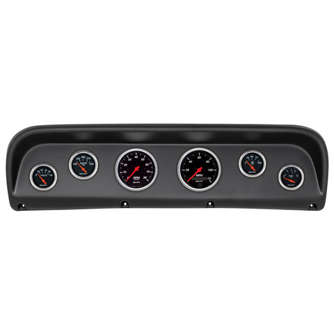 6 GAUGE DIRECT-FIT DASH KIT FORD TRUCK 67-72 DESIGNER BLACK