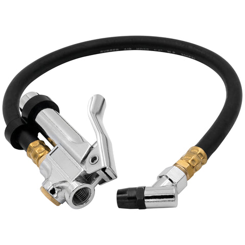 INFLATOR ASSEMBLY TIRE PRESS INCL. 18 IN. HOSE W/ 45º BULLET FOOT AIR CHUCK