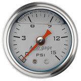 1-1/2" PRESSURE 0-15 PSI SILVER