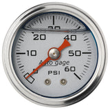 1-1/2" PRESSURE 0-60 PSI SILVER