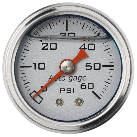 1-1/2" PRESSURE 0-60 PSI SILVER