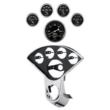 5 GAUGE DIRECT-FIT DASH KIT CHEVY TRUCK 55-59 OLD TYME BLACK