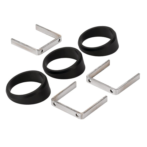 ANGLE RINGS 3 PCS. BLACK FOR 2-1/16" GAUGES