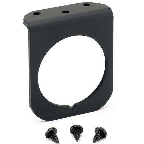 GAUGE MOUNTING PANEL SINGLE 2-1/16" BLACK ALUMINUM