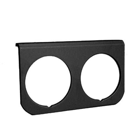 GAUGE MOUNTING PANEL DUAL 2-1/16" BLACK ALUMINUM