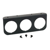 GAUGE MOUNTING PANEL TRIPLE 2-1/16" BLACK ALUMINUM
